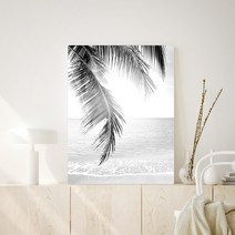 오홀리브 액자테이블 60 x 40 x 27 cm, 해변가야자수