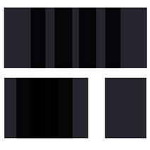 OON 컬러 아크릴판 10p, 투명 검정