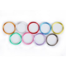 대진교육 포비월드 메탈릭 공예철사 2.0mm 2.5m 9색, 1개, 은색