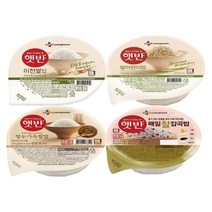 CJ햇반 모음 210g 4종 x 3입씩 (쌀눈가득쌀밥 이천쌀밥 발아현미밥 매일찰잡곡밥), 12개
