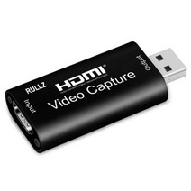그래픽카드비디오카드HDMI Rullz4K USB 20 30 HDMI 비디오 캡처 카드 전화 게임 웹 캐스트 코스 공부 녹화 보드 1080P 60FPS PC 라이브 스트리밍, USB 2.0 Black