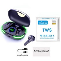 레트로 스마트폰 휴대폰 블루투스 핸드셋 수화기 Tws 무선 헤드폰 스테레오베이스 방수 스포츠 이어버드 HD 마이크 노이즈 캔슬링 이어폰 용 소음 차단, 01 TWS box