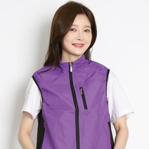 XHU894287[공장직영 티공장]단체복/작업복/안전조끼/ KGP-2120 폴달배색A조끼 검정배색