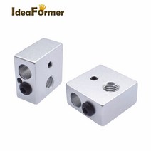 3d프린터 디어 이전 2Pcs 3D 프린터 부품 난방 블록 MK7 MK8 전용 인쇄 헤드 가열 알루미늄 압출기