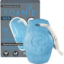 독일 포미 Foamie Solid Shower Gel 남성 워터민트 & 레몬 솔리드 3in1 올인원 바디 헤어 샤워바 90g, 6팩