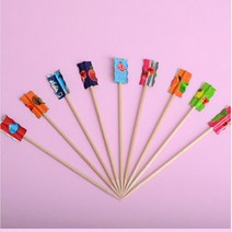 예쁜과일꽂이 이쑤시개 햄버거꽂이 업소용과일꽂이