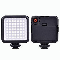 포토 스튜디오 키트 ulanzi w49 카메라 미니 led 비디오 라이트 nikon canon sony dslr 미니 야간 사진 필 조명 3 핫슈, 2개