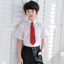잭키드 남아 아동 주니어 초등학생 반팔와이셔츠 화이트 남방셔츠