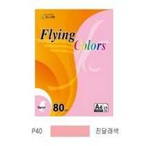 (주)오피스넥스 플라잉컬러 패럿(P40)(A4 80g 진달래색 25매 팩)_Nex (7719976)