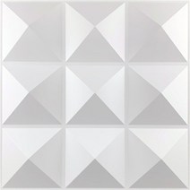 다이아몬드 디자인의 장식 3D 벽 패널 매트 화이트 벽지 벽화 타일-패널-몰드 스티커 욕실 주방, [01] 1 Piece-Bright white, [14] 3