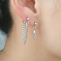 ME021 남자귀걸이 세트 링 체인 드롭 귀찌 여자귀걸이 남녀공용 남성패션쥬얼리