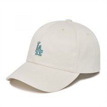 MLB 베이직 와펜 언스트럭쳐 볼캡 LA (Ivory) (KM147579), F