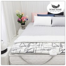 [홈홈베딩] 코지 온수 & 전기 & 카본 & 탄소 매트커버 S / SS / D / Q, 그레이
