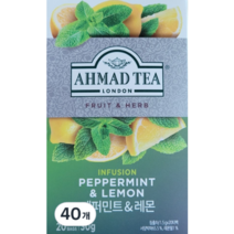 아마드 페퍼민트 앤 레몬 허브차 티백, 30g, 20개입, 13개