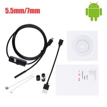 스마트폰내시경 카메라 산업용 배관 하수구 5.5mm 7mm hd 내시경 usb 내시경 6 led 11.52m 소프트 케이블 방수 검사 내시경 안 드 로이드 pc, 1.5m