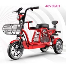 삼륜오토바이 2인승전기차 역 삼발이 노인전동차 500w 세발자전거 citycoco 트랜스포머 삼륜 이동성 전기, 20 48V30AH Red, 20 48V30AH Red