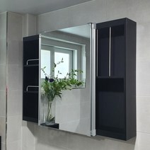 A6마트 [국산/당일출고] A6마트 댐퍼포함 욕실슬라이드장 DIY 쉬운설치 / 손잡이 도어 슬라이드장, 슬라이드장 가로1200 세로600블랙, 1개