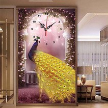 푸아이 3D 보석 십자수 황금 공작 시계+행운십자수(30x30) 사칭업체주의 판매자 푸아이 꼭 확인후 주문 PW528, 1세트, 90x60cm