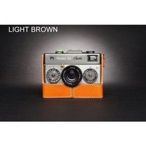 Rollei 35 클래식 로얄 카메라 수제 가죽 케이스 하프 커버 디자인, 03 Light Brown