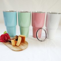 ICON 몬스터 텀블러 대용량, 900ml, 화이트
