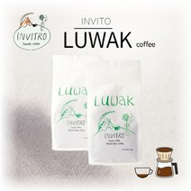 인비트로 사향고양이 커피 루왁 커피 원두 드립백, 홀빈, 200g, 1개