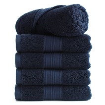 타월톡톡 프리미엄 호텔수건 180g 30수 코마사, 네이비, 10개