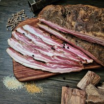 숙성맨의 수제 베이컨 Smoked Bacon / 숙성맨 살루메리아 수제 베이컨 무첨가 베이컨 칠레 고원돈 두툼한 베이컨 샤퀴테리