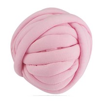 자이언트얀 1KG 빅얀 패브릭얀 점보얀 핑거니팅 핸드 손뜨개 가방 방석 뜨개실 아이친구, 파우더핑크