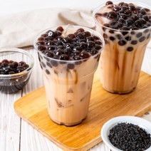 (흑당)버블티 만들기 재료 즉석타피오카펄 흑당시럽 밀크티 녹차라떼 렌지에25초, 타로버블티 파우더 500g