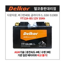 델코공식대리점 YT12A-BS DT12A-BS 10Ah 좌(+)우(-)