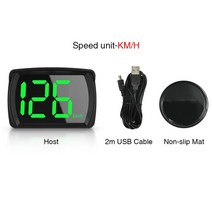 차량 속도계 hud 카플레이 모니터 Wying gps kmh mph 디지털 헤드 업 디스플레이 자동차 전자 액세서리 모든 자동차에 대한 큰 글꼴 속도, km