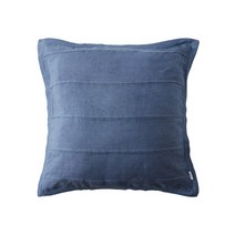 플리트 린넨 쿠션커버_네이비