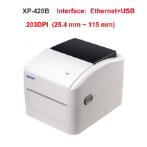 택배 송장 프린터 xp-460b420b 4인치 배송 특급열 바코드 바코드출력기, 420 이더넷 및 USB, 우리 플러그