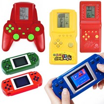 레트로게임기 휴대용 미니 게임기 오락실 어린이 중학생 고전 옛날 문방구 오락기 테트리스, 3-3. 20000 레트로 블루