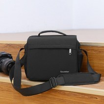 방수 케이스 leica fujifilm instax mini canon nikon sony panasonic olympus용 경량 슬링 숄더 여행용 카메라 가방, 검은색