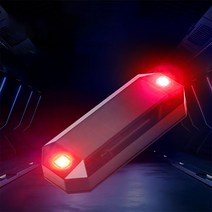 태양열 LED 경고등 MINI 자동차량 오토바이크 자전거, 레드LED