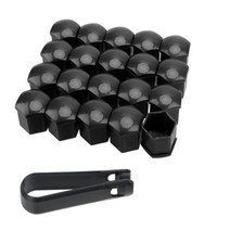 17 19 21MM 자동차 차량용 타이어 나사 캡 볼보 S40 S60 S70 S80 S90 V40 V50 V60 V90 XC60, 01 Black_03 21mm