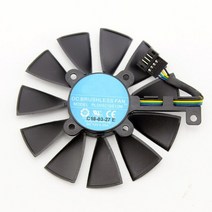 새로운 87MM PLD09210S12M 냉각 팬 교체 ASUS Strix GTX 1060 OC RX 480 그래픽 카드, 5PIN