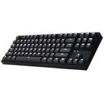 COX 게이트론 LED 게이밍 기계식 키보드 S2 녹축, 텐키리스, CK87, 블랙