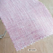 린넨원단 8수 헤링본 원단 선염 55인치, 핑크-LC02