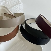 HAIRBAND 국내제작 심플 가죽머리띠 5종 아이돌 연예인 헤어밴드