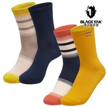 [블랙야크] 오가닉라이프삭스 친환경 저자극 양말세트 (남여공용), NAVY