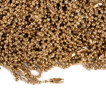 군번줄 2.3MM 15CM 골드 100개, 단품