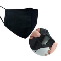 필터교체용 입체 블랙 면마스크, 없음, 상세설명 참조