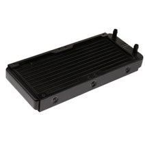 산업 설비를 위한 알루미늄 컴퓨터 CPU 10Pipe 물 냉각 열교환기 방열기 240mm, 270x115x45mm, 블랙