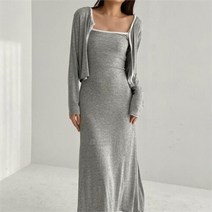 다잇템 여자 에이라인 바인딩 캐미 슬림원피스 세트 (9435388)