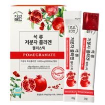 자연해답 석류 저분자 피쉬콜라겐 펩타이드 젤리스틱 어린, 20g, 240포