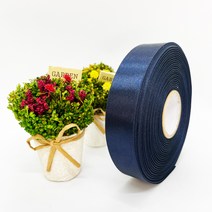 포장 리본 끈 제이제이리본 고밀도주자 20mm 25mm 76컬러 (길이 45M) 공단리본, 남색