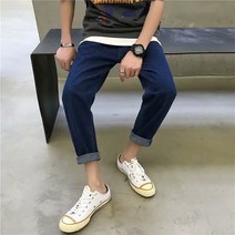 CIUUC 고급 자수 툴링 청바지 하이 스트리트 팬츠 걸레 바지 남성 봄과 가을 유럽과 미국 분위기 바람