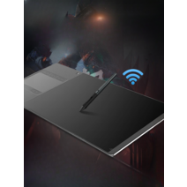 휴이온 GC710 무선 디지털 드로잉 인강용 그림 펜 보드, Wi-Fi, 500GB, 블랙 무선 펜 태블릿, 37.4 x 17.7cm
